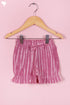 Cotton Frock & Shorts Set In Block Print